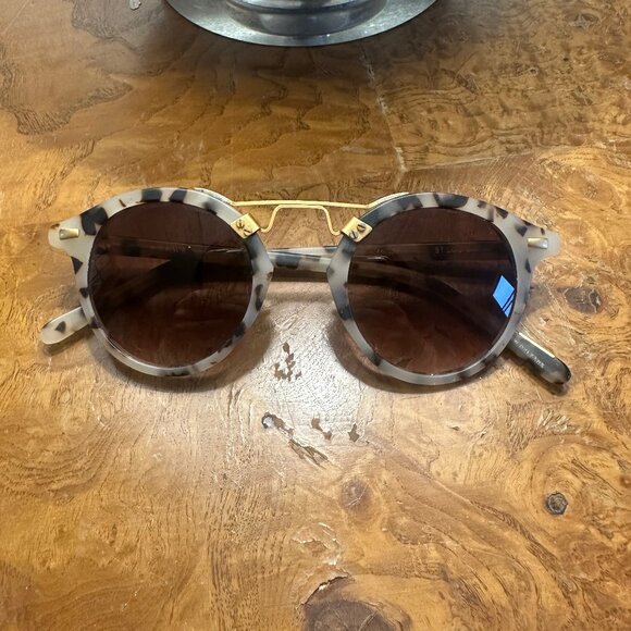 Krewe St. Louis Sunglasses Matte Oyster 24k main image 8